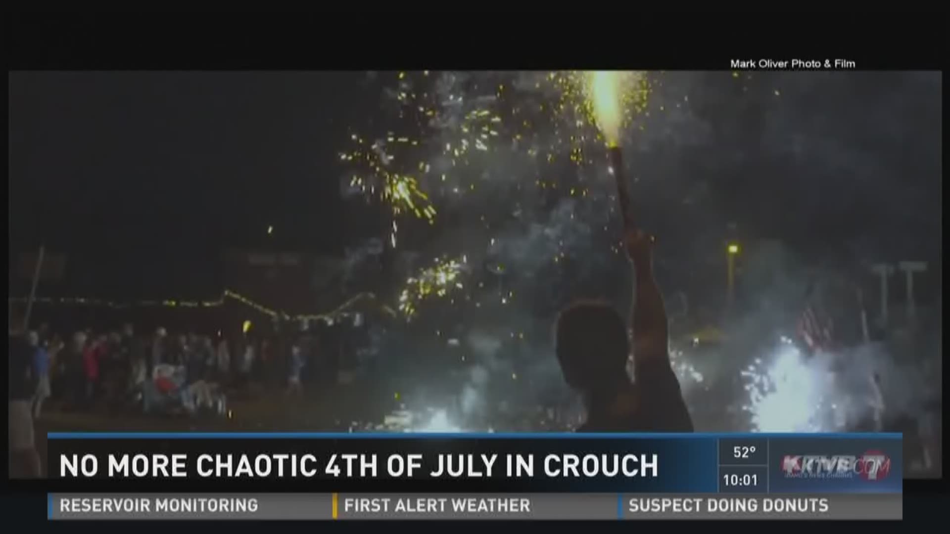 No more chaotic 4th of July in Crouch.