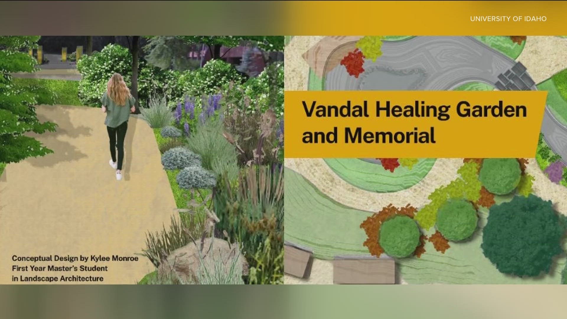 The Vandal Healing Garden and Memorial is planned north of the Shattuck Arboretum.