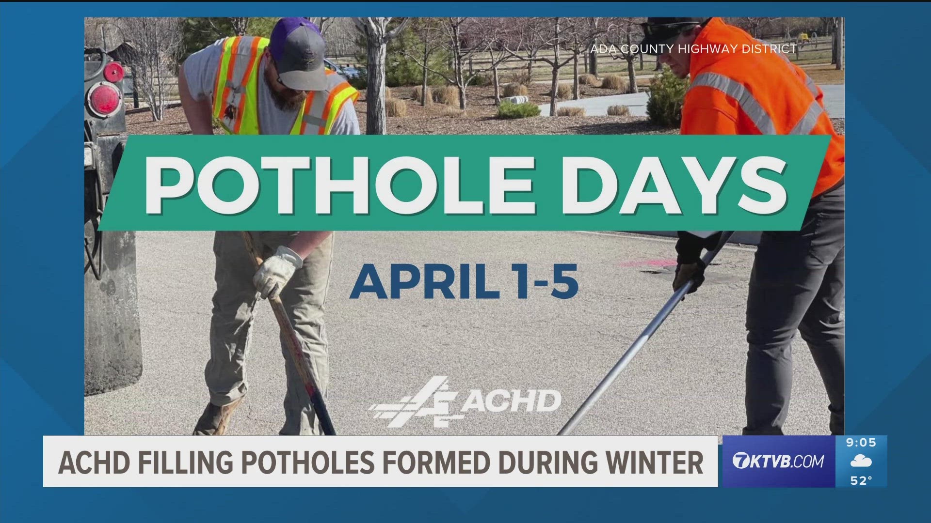 The district starts "Pothole Days" next week, coming to get down and keep your car from jumping around.
