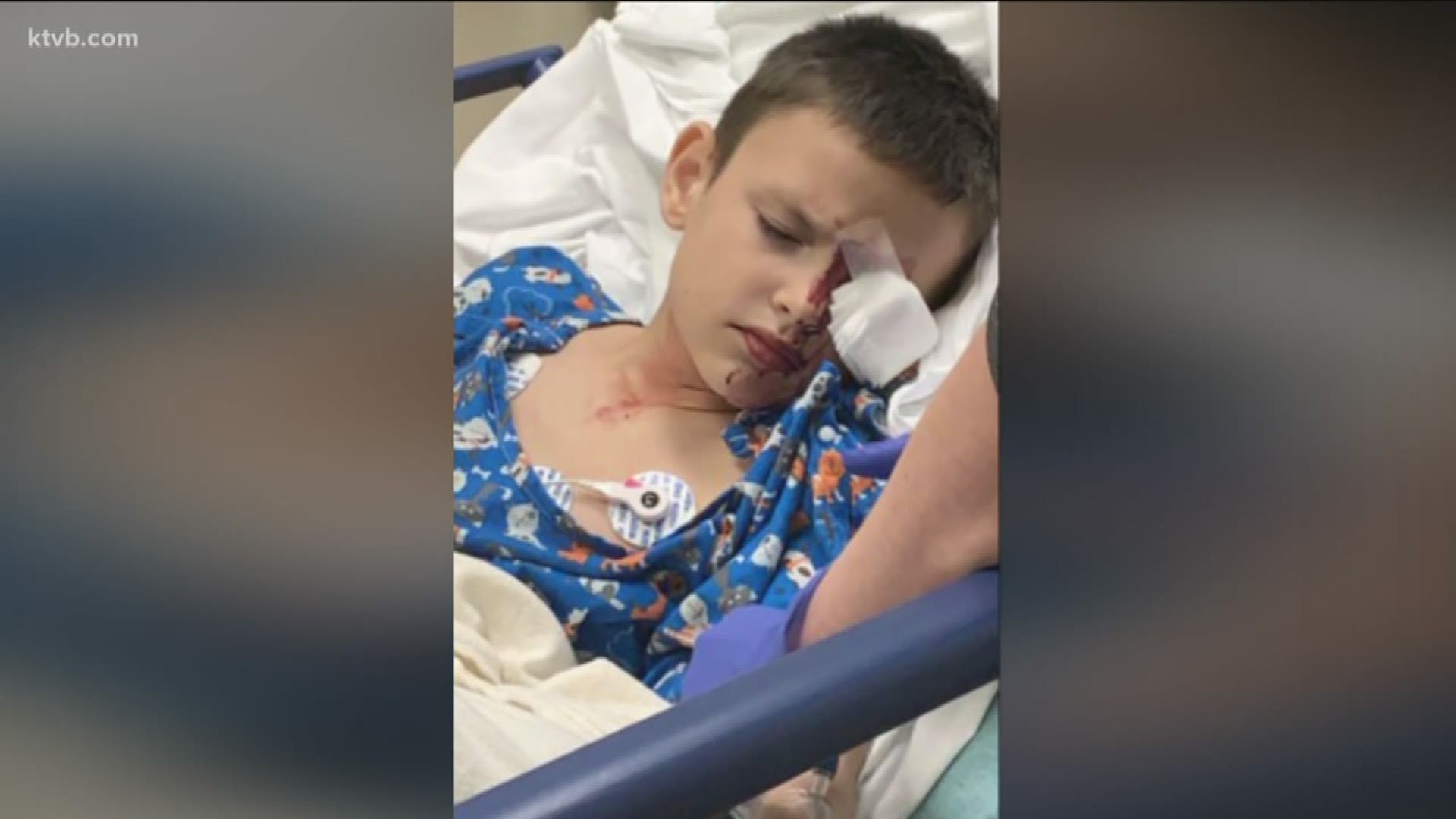 A freak mini-golf accident made a ten-year-old go blind in one eye, now he has to have surgery to remove it. But he hopes he can go back to wrestling next year,