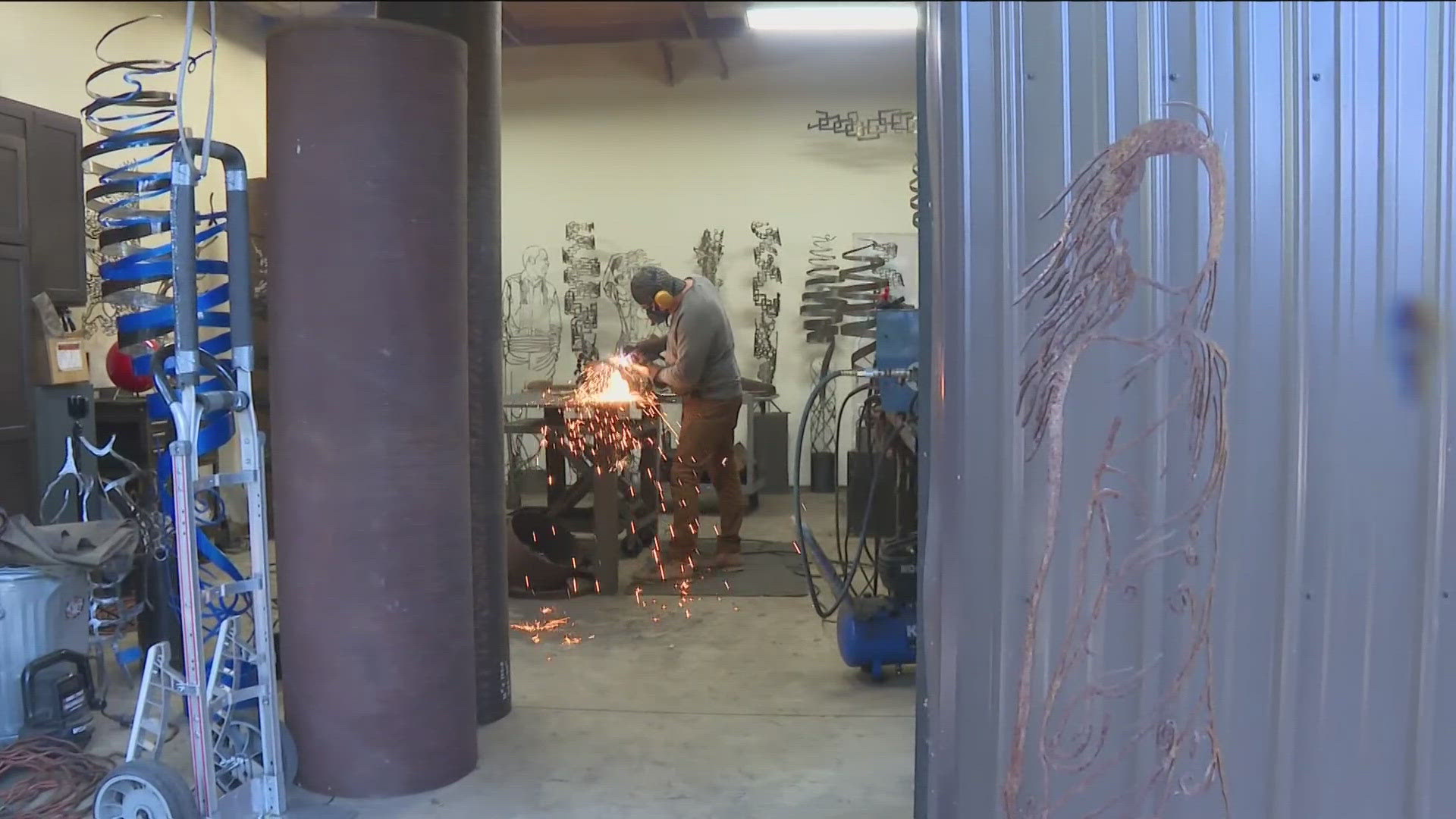 Boise artist D’Arcy Bellamy shares his passion for sculpting steel ahead of the 2024 Boise Open Studios Tour.