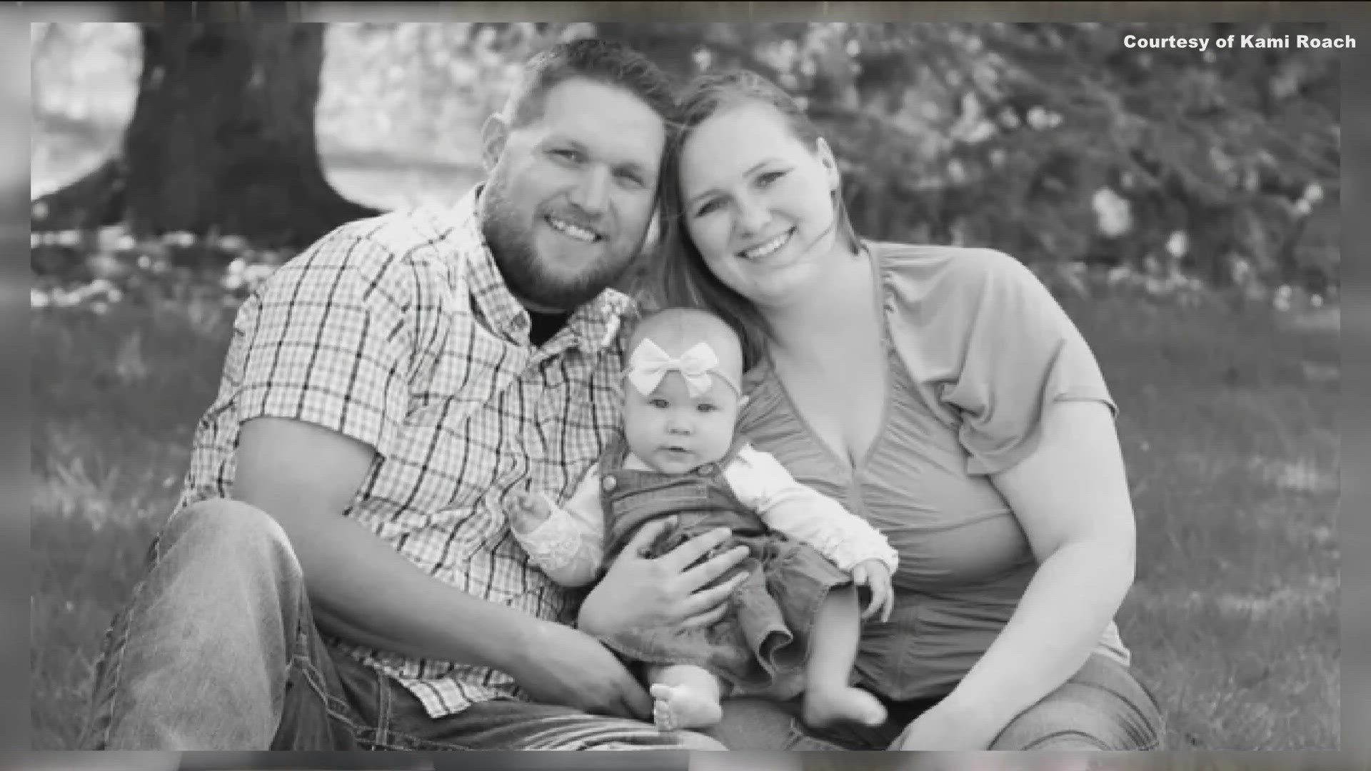 "We looked outside and everything, our whole yard, was flooded," the family said. 