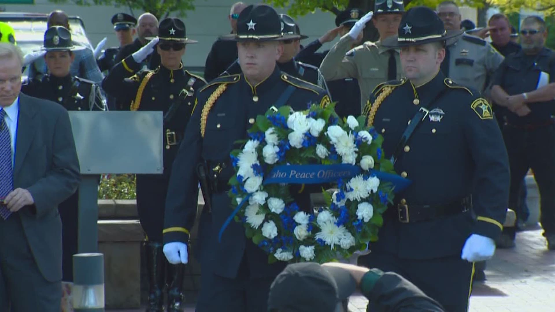 Law enforcement paid tribute to fallen Idaho officers.