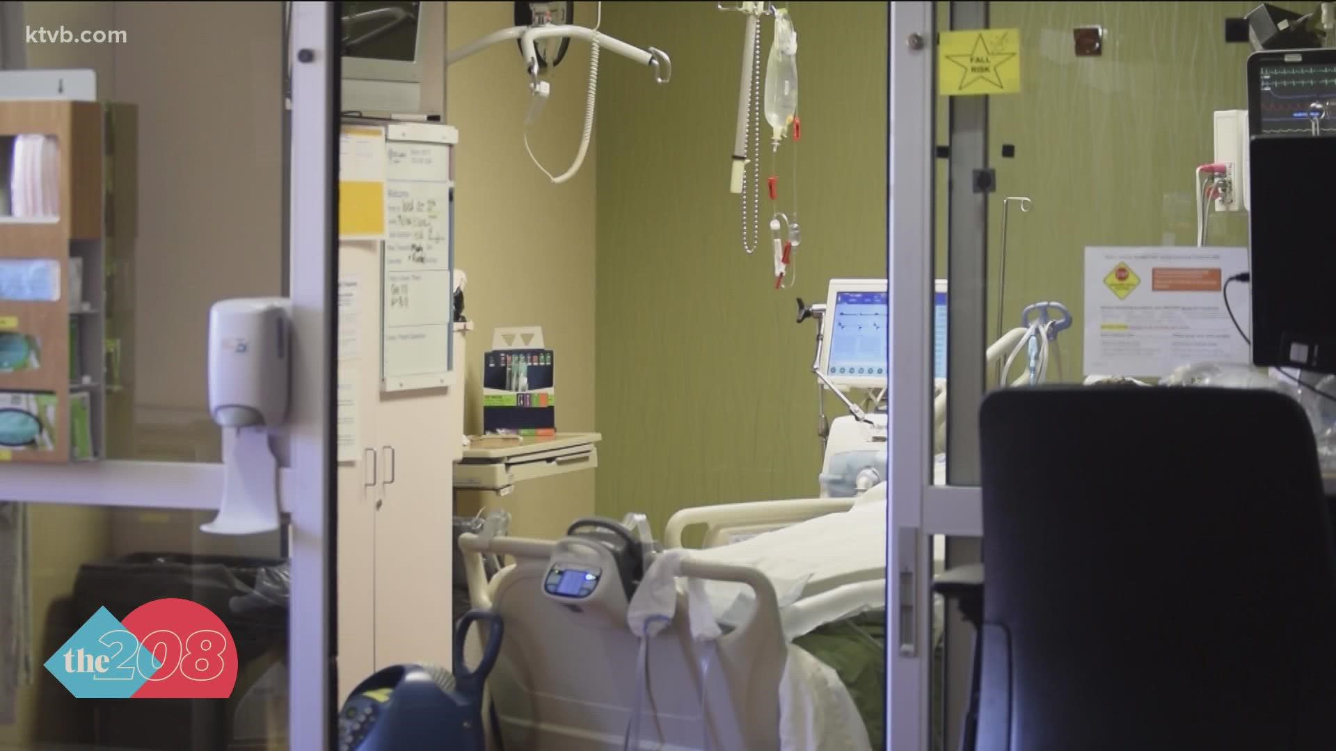 Space in Idaho hospitals remains at a premium as beds continue to fill up with unvaccinated COVID-19 patients.