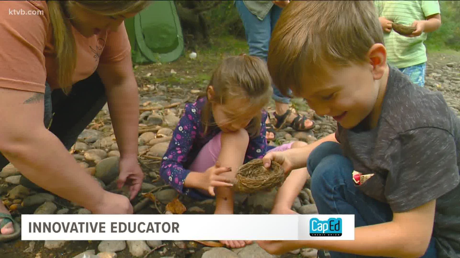 The Garden City school takes its lessons outdoors along the Boise River.