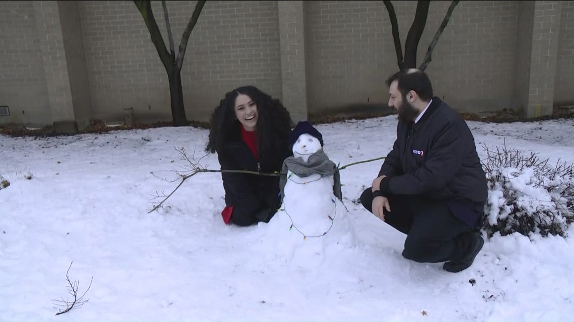 KTVB anchors Brenda and Joe build a snowman ktvb com