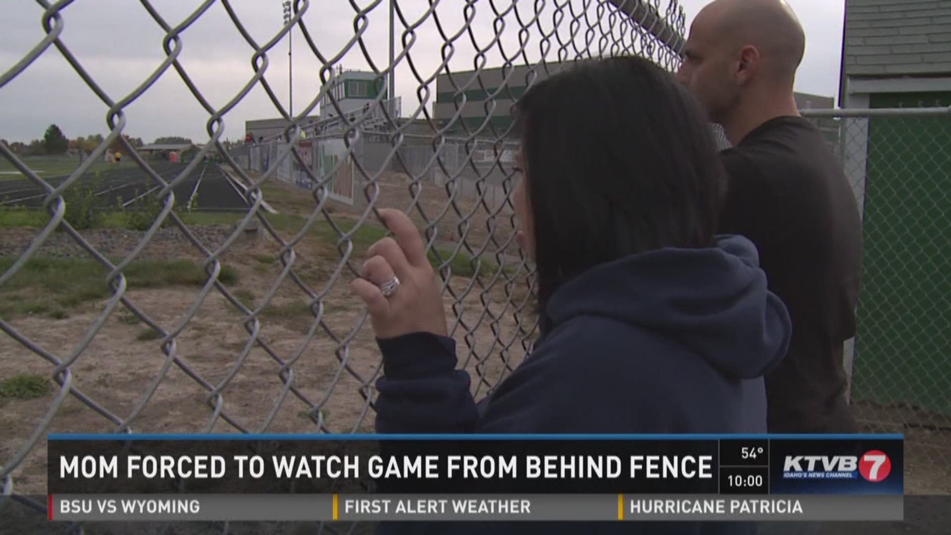 Mom forced to watch game from behind fence ktvb