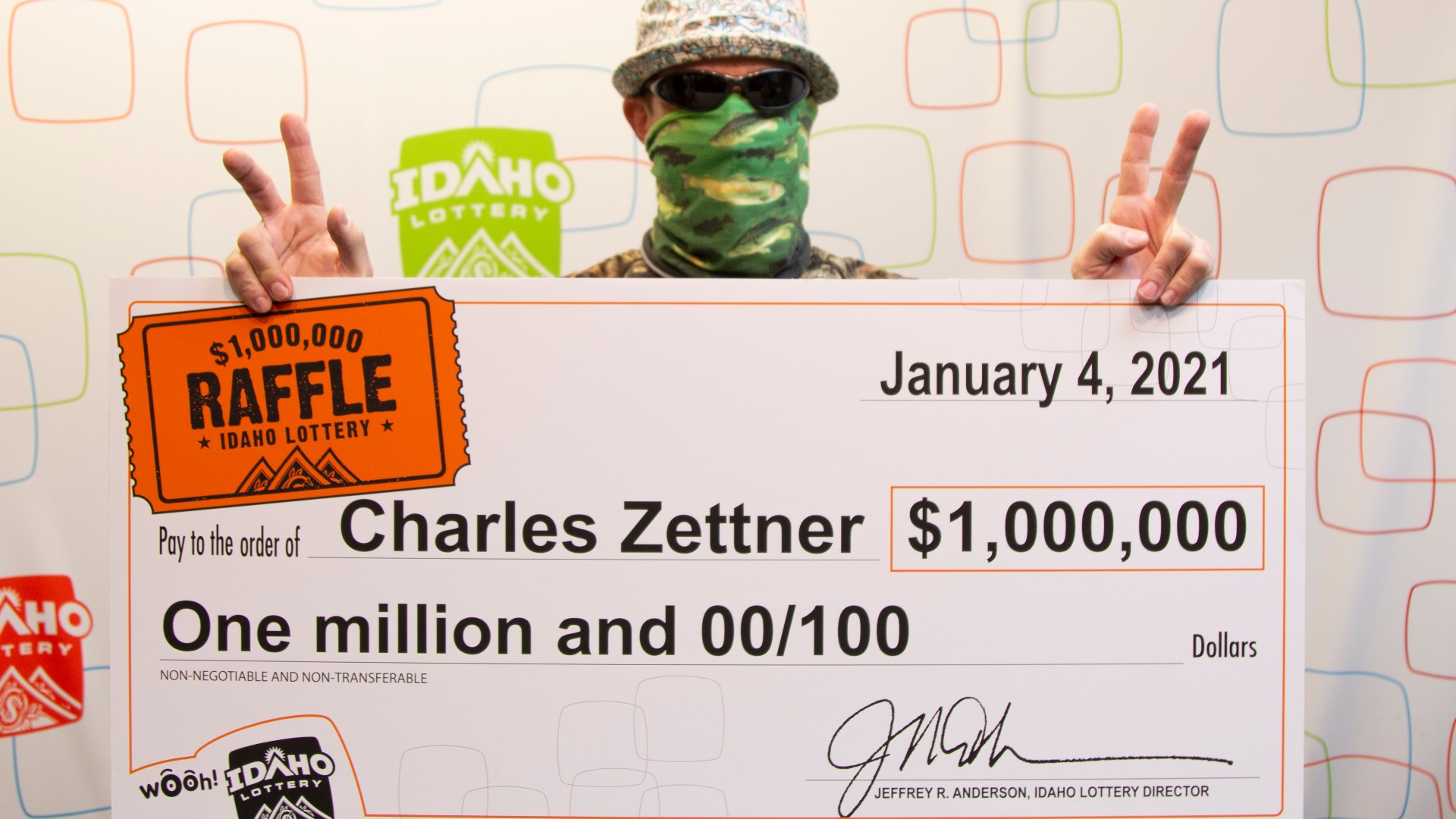 Idaho Raffle winner claims 1 million prize