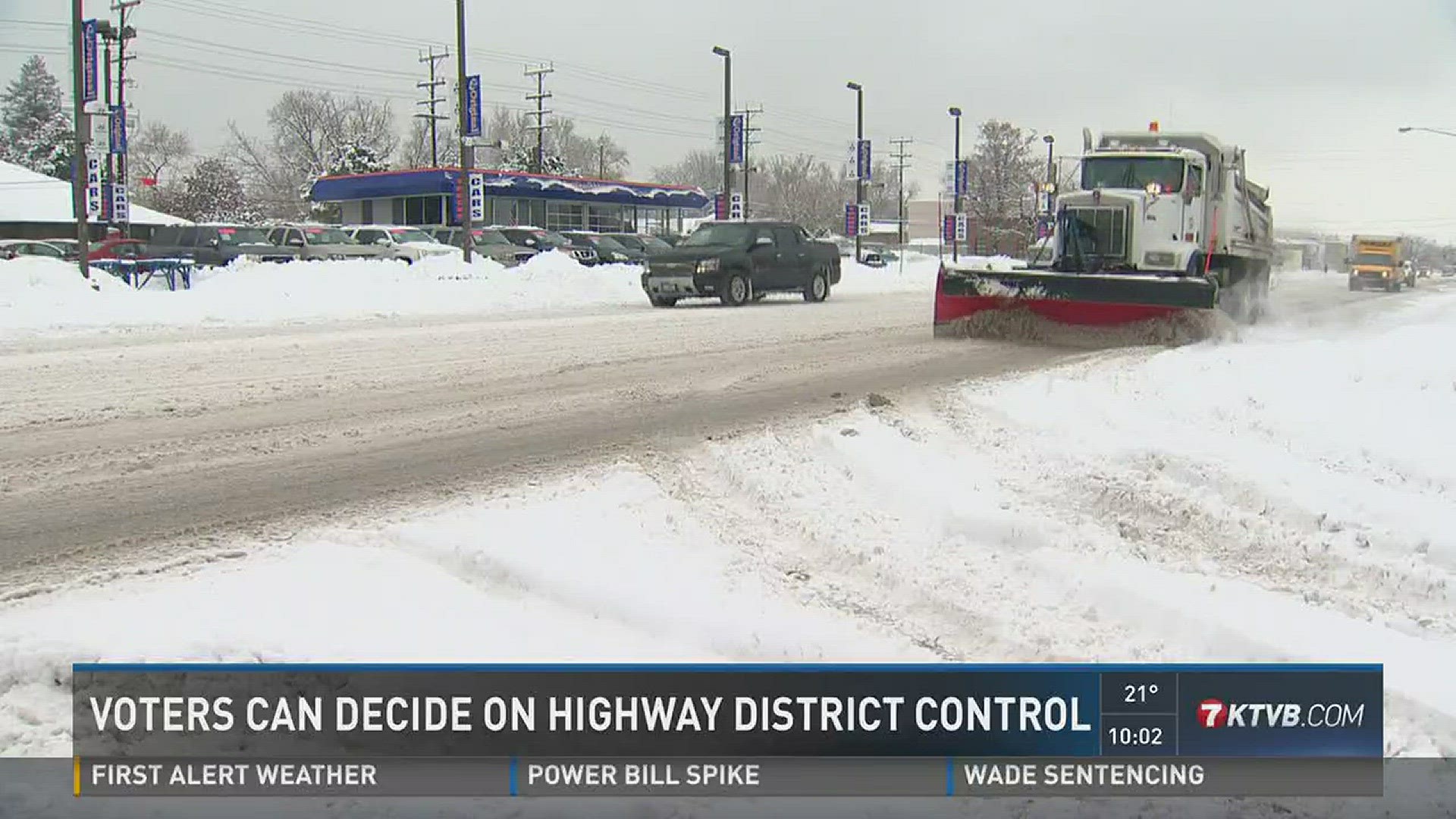 Voters can decide on highway district control.