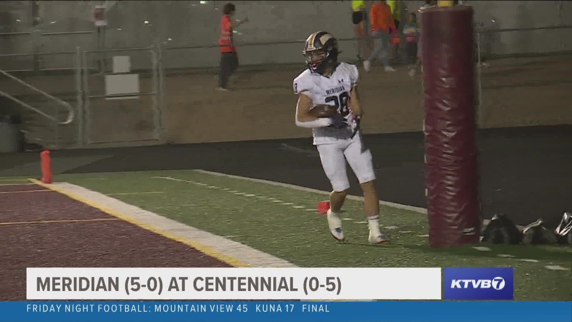 Highlights: Meridian stays perfect with shutout win over Centennial |  ktvb.com