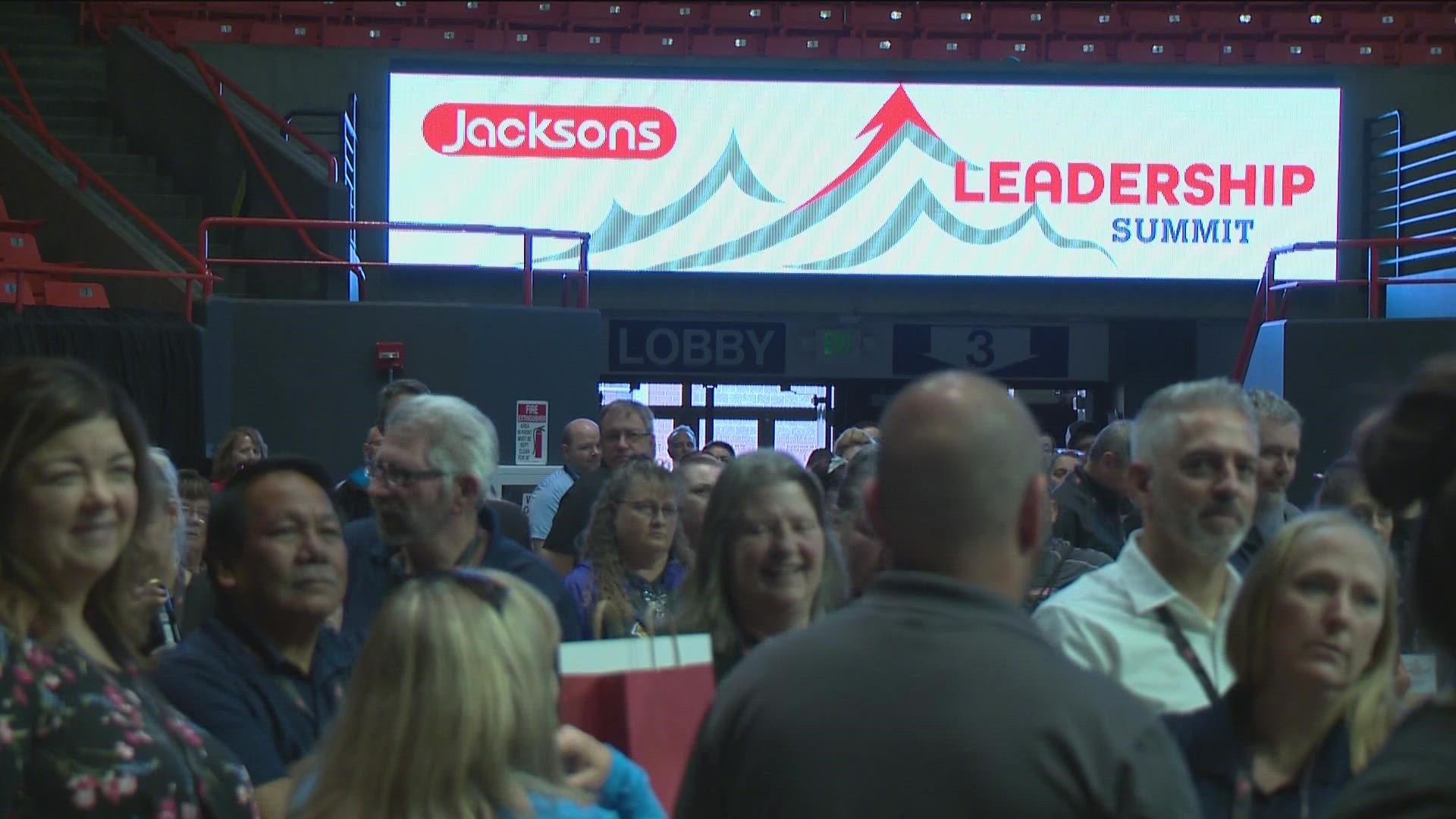 Around 400 Jackson's employees are gathering at the summit to improve their leadership skills while also building bikes to contribute to and help the community.