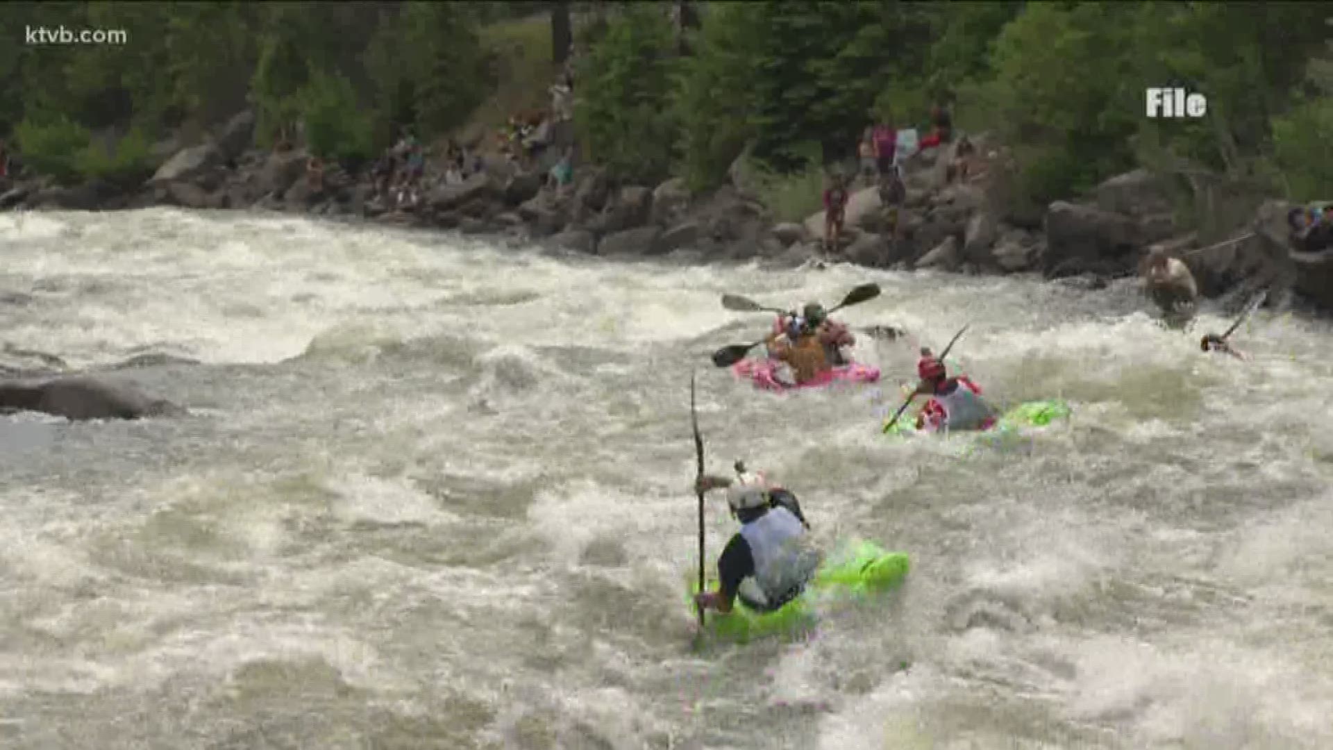Kayakers from more than 18 countries are competing in this year's race.
