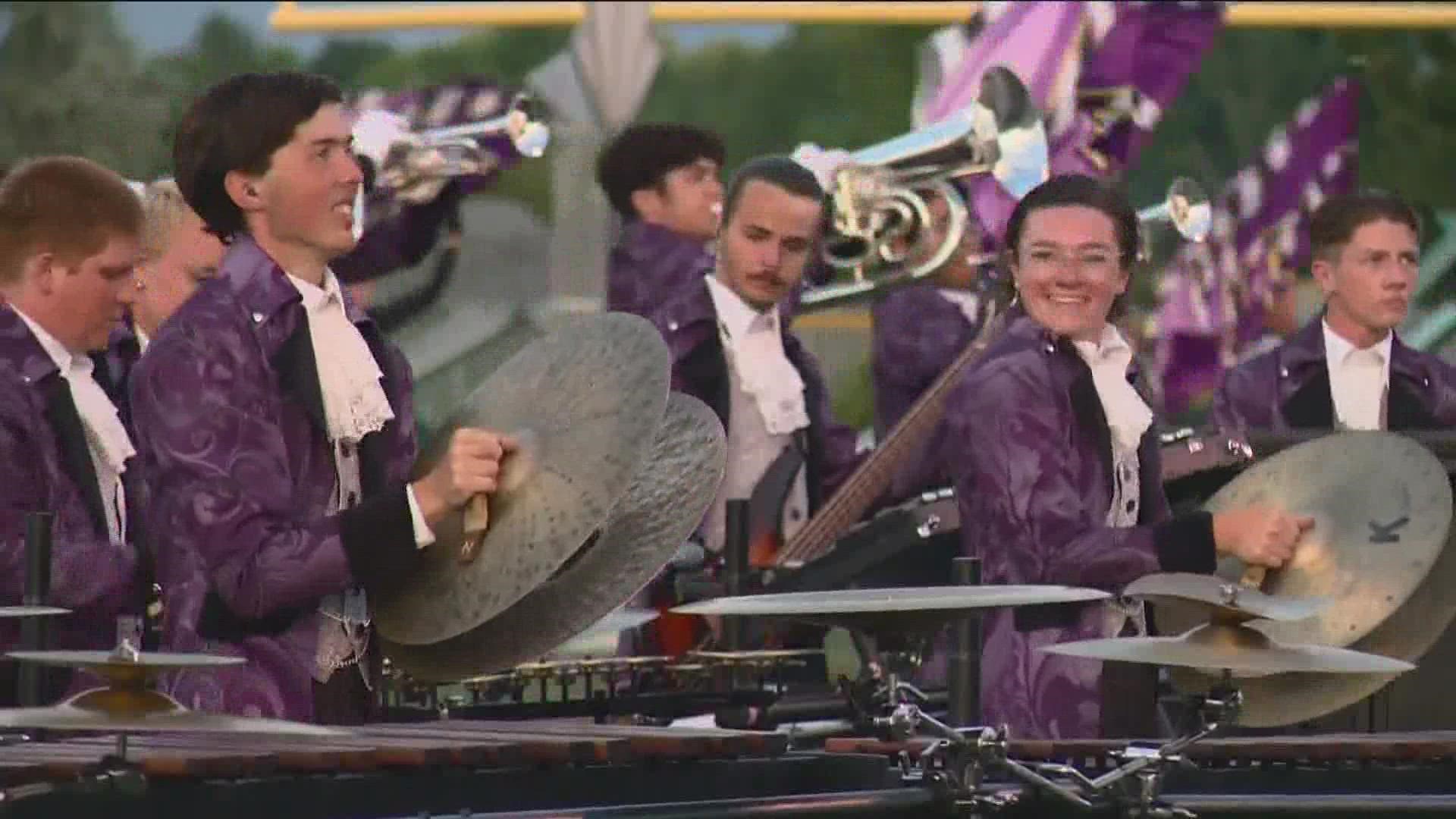 Drum Corps International held a competition at Eagle High School for marching ensembles from across the nation hoping to advance in the DCI World Championships.