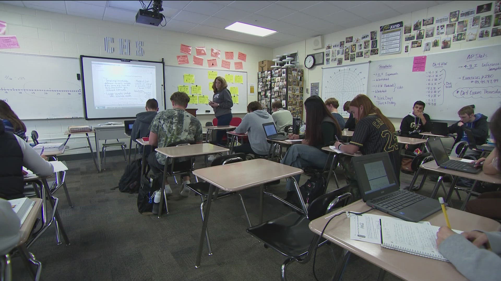 The 208 dropped by Captial High School on Friday to speak to students about his year's new policy banning cell phones from school. 