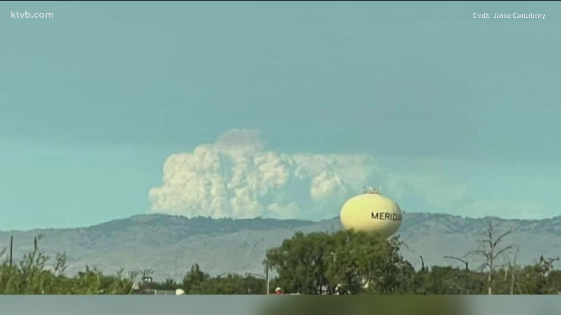 Smoke from the Boundary Fire could be seen from McCall, Cascade, Stanley and parts of the Treasure Valley.