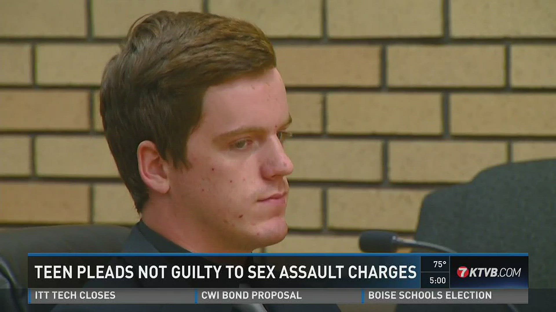 Teen pleads not guilty to sex assault charges