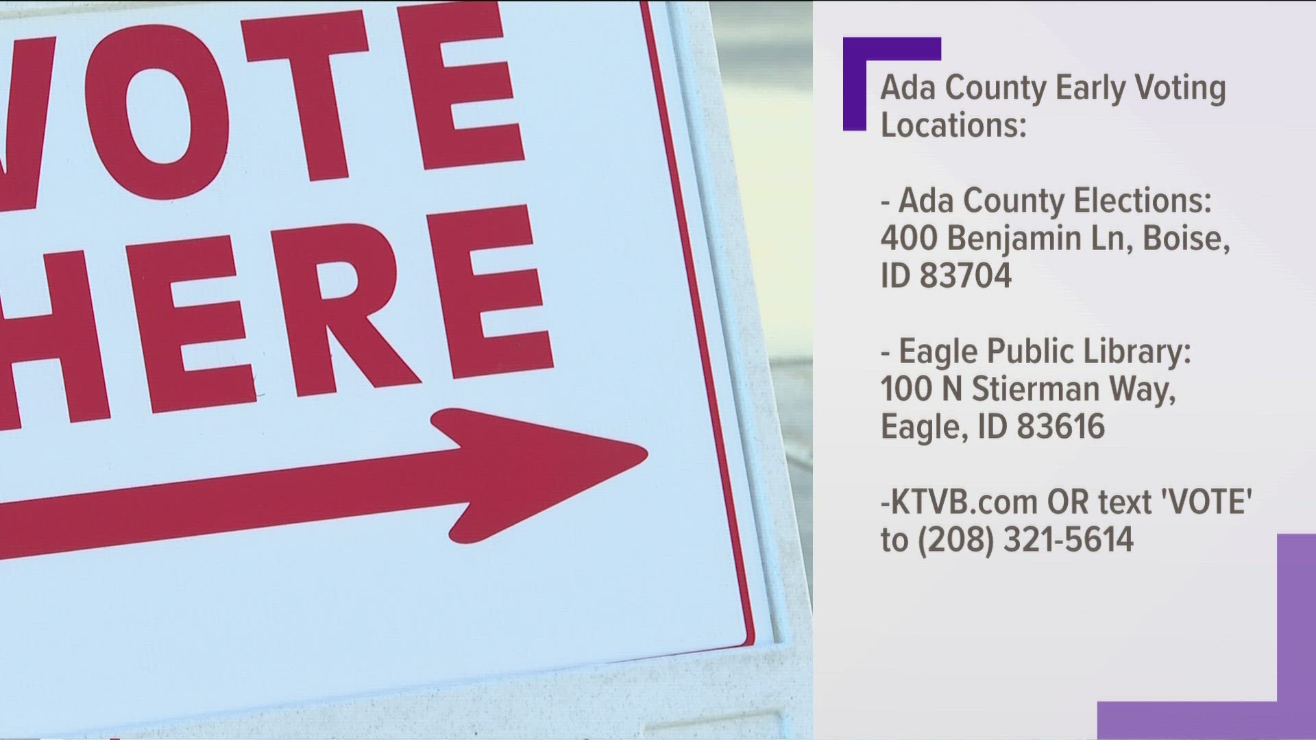 Early voting for Eagle mayoral run off election