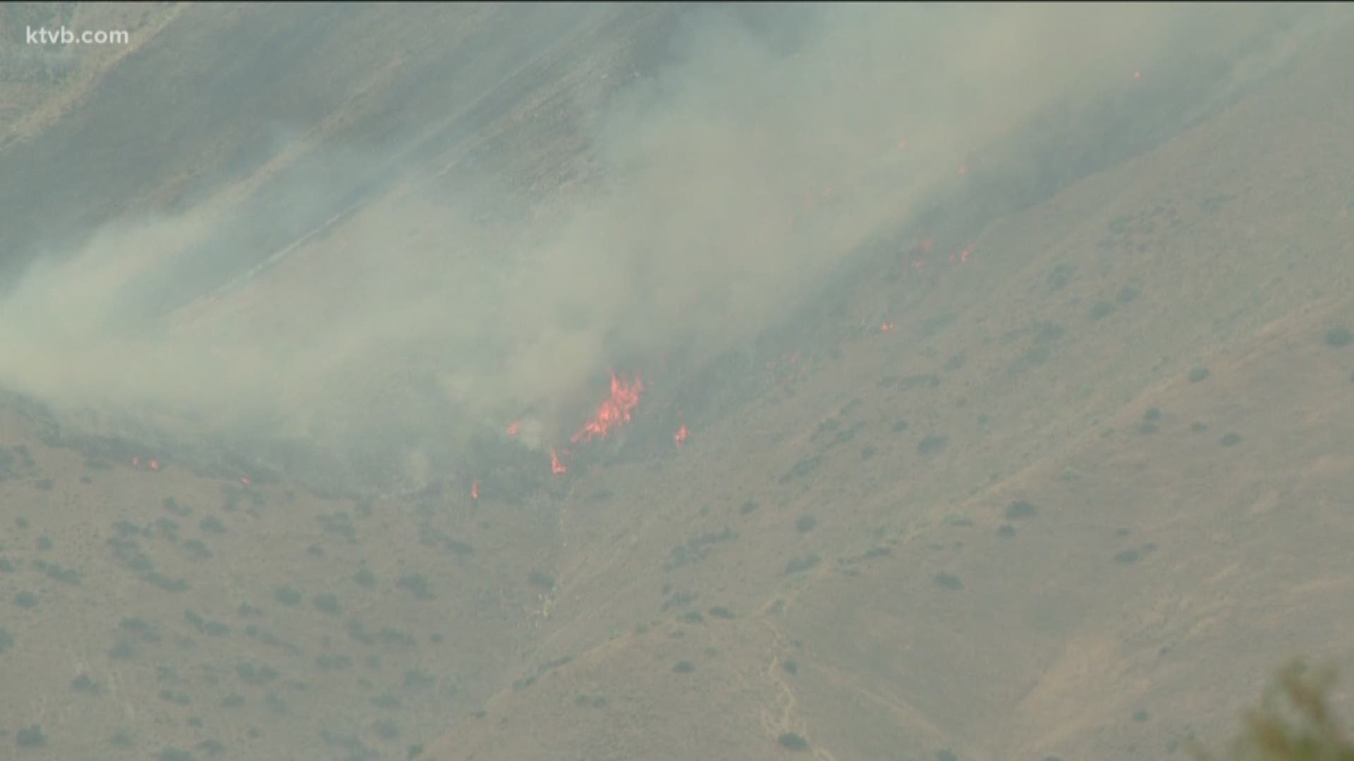 The fire, which has burned about 250 acres shut down Highway 21 for several hours on Sunday.