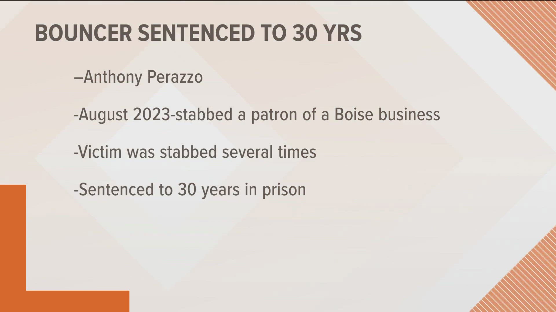 Anthony Perazzo was sentenced up to 30 years in prison.