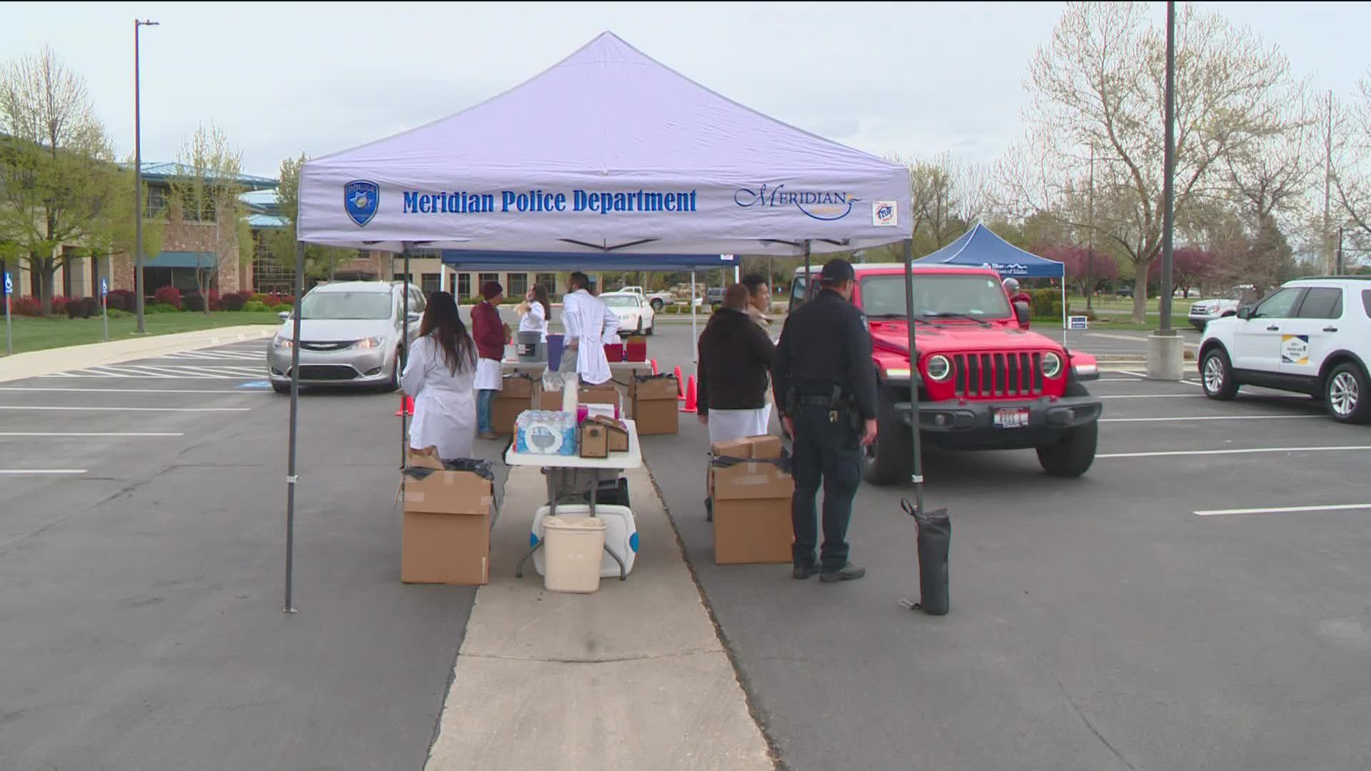 The Meridian Anti-Drug Coalition and Blue Cross of Idaho partnered to give Meridian residents an opportunity to dispose of expired or unused prescription drugs.