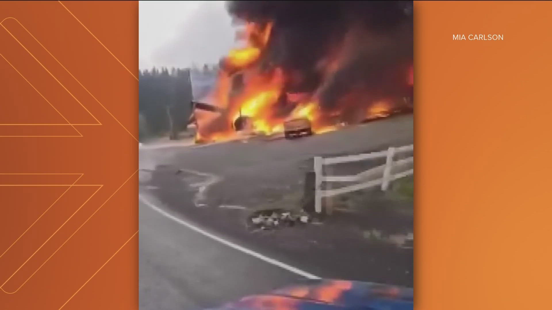 The Clearwater County Sheriff's Office said two people were taken to the hospital with severe burns after a gas station exploded Wednesday in Cardiff, Idaho.