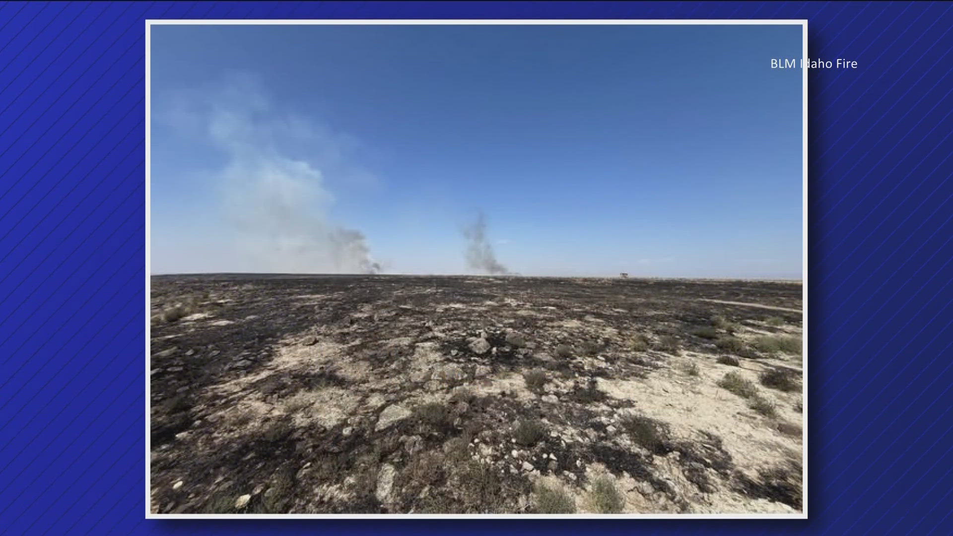 The Bureau of Land Management reported that the fire was mapped at 67 acres.