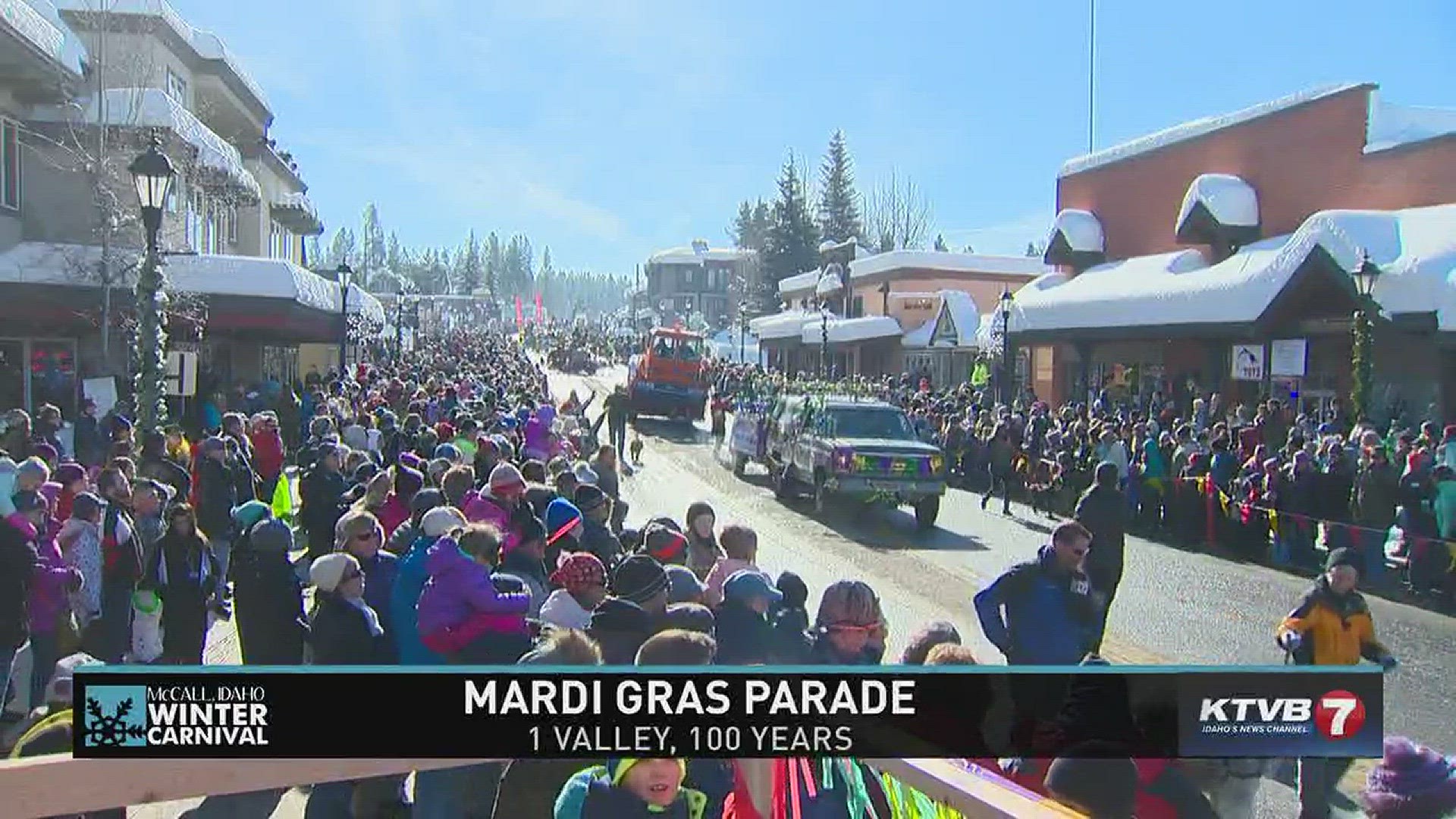 McCall Winter Carnival Mardi Gras Parade, Saturday, January 28