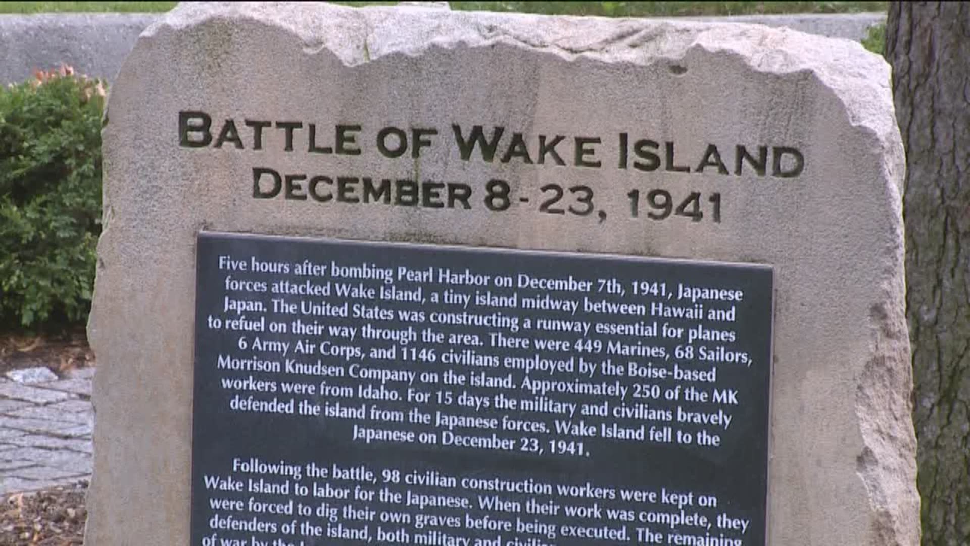 The ceremony took place at Veterans Memorial Park in Boise.