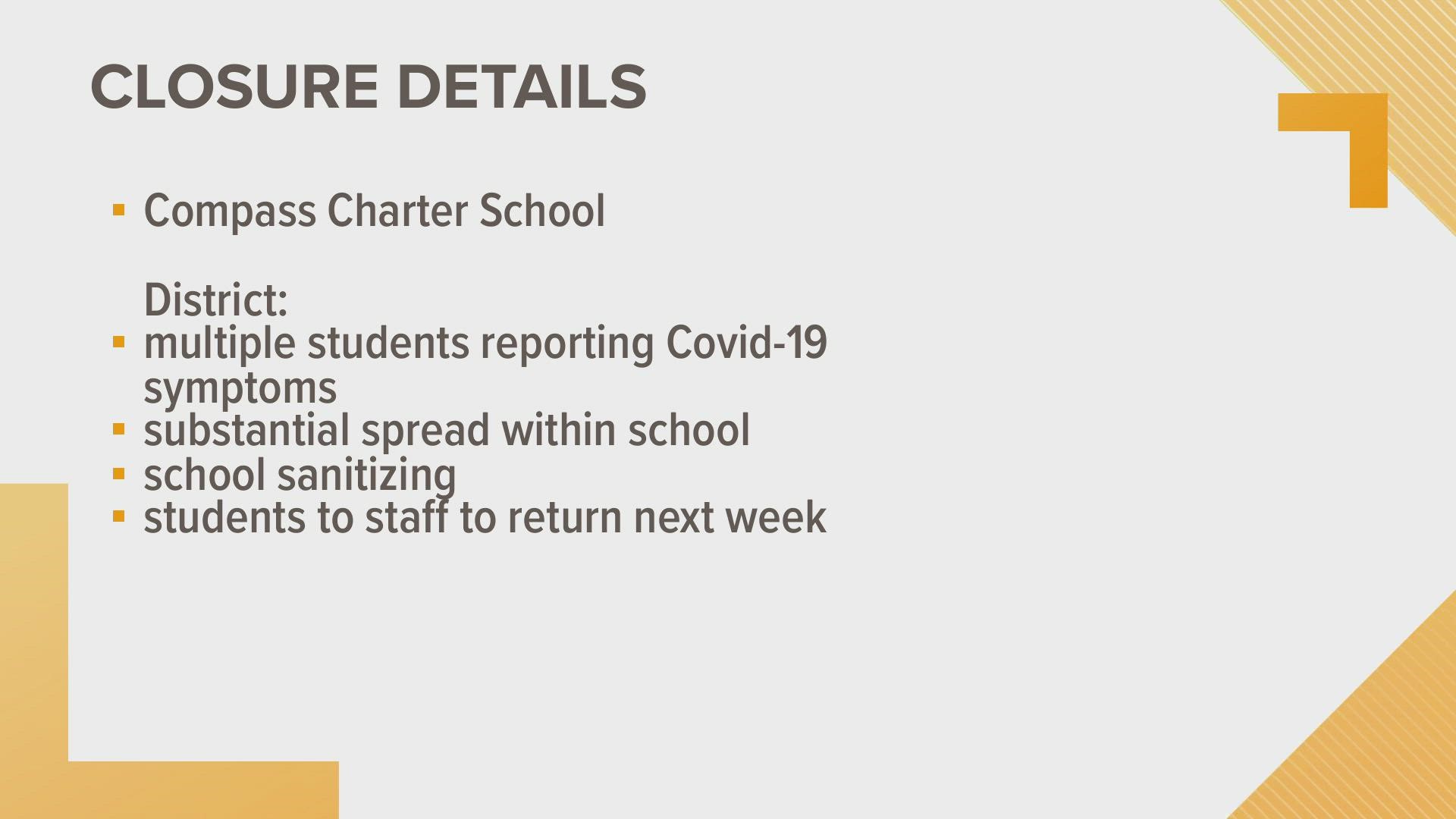 Administrators say there has been "substantial" COVID-19 spread within the school.