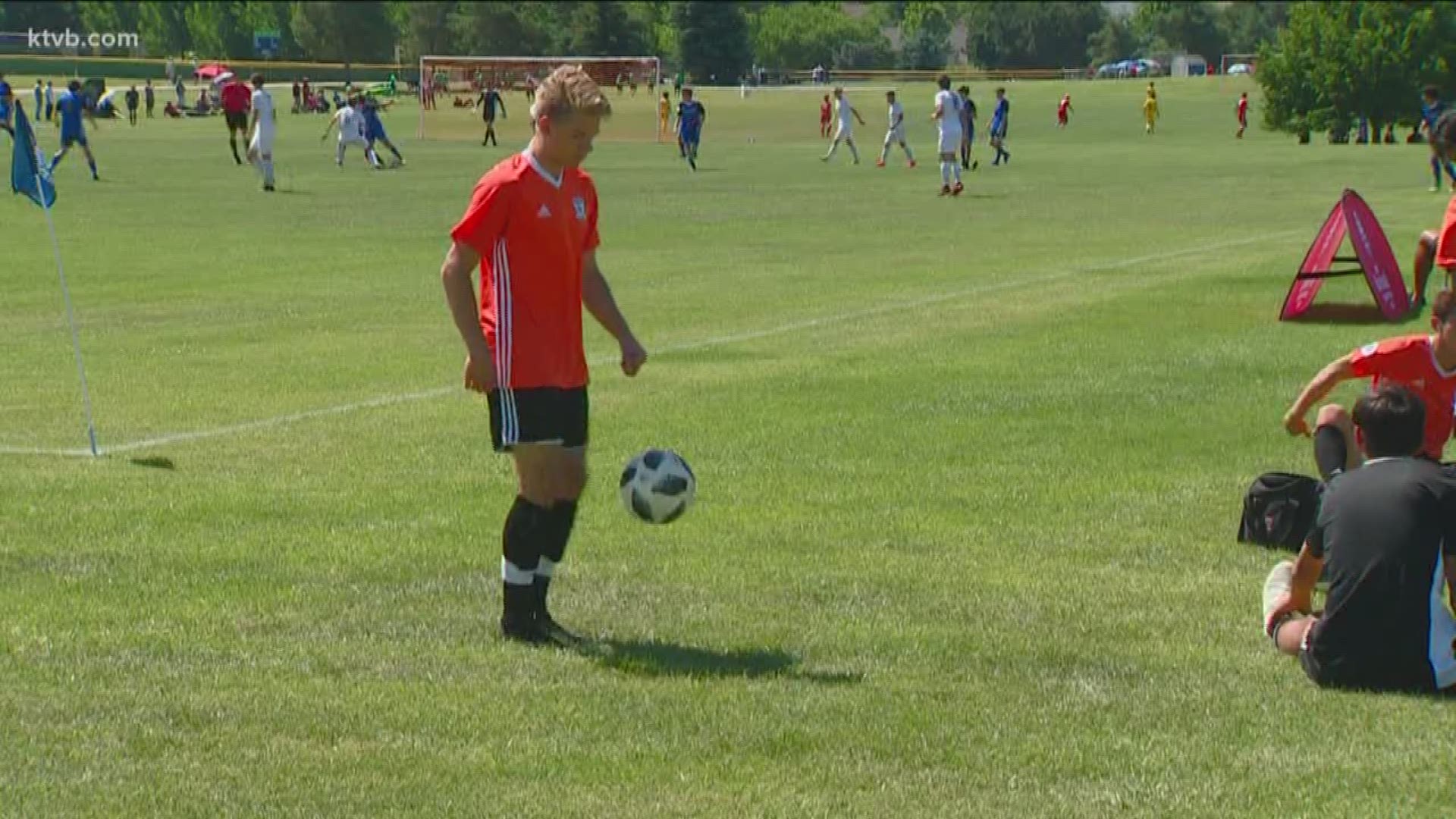 Thousands of people are in town for a regional soccer tournament.