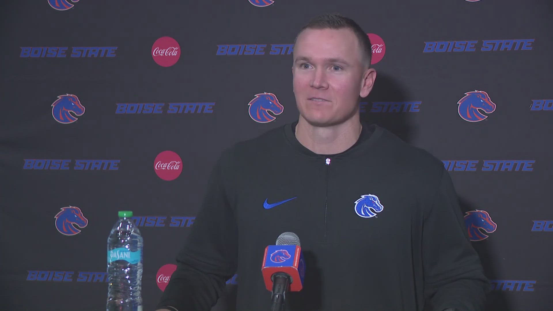 Head coach Spencer Danielson, OC Dirk Koetter and DC Erik Chinander meet with the media ahead of No. 17 Boise State's matchup with UNLV.