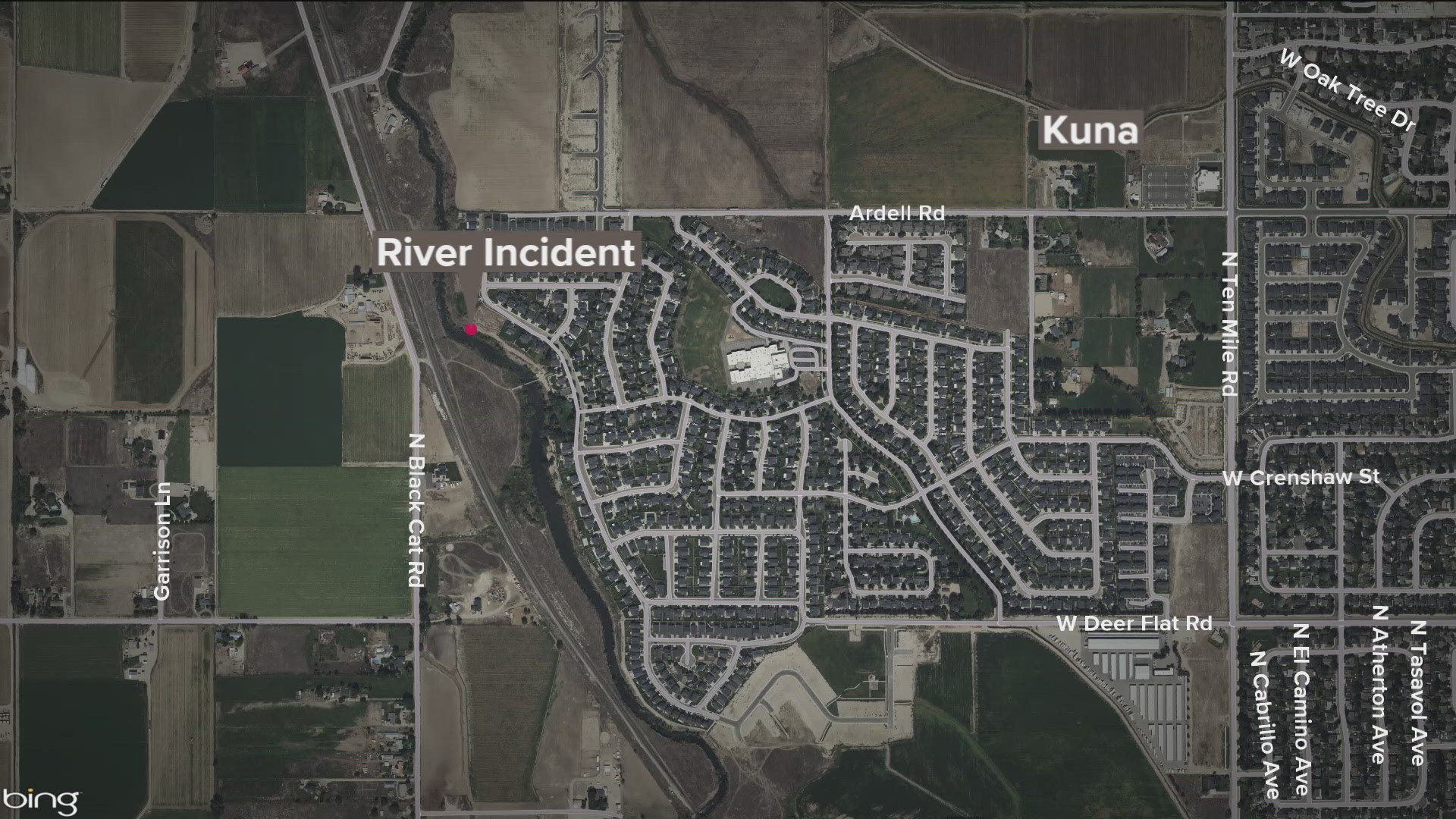 First responders recovered the woman's body from Indian Creek.