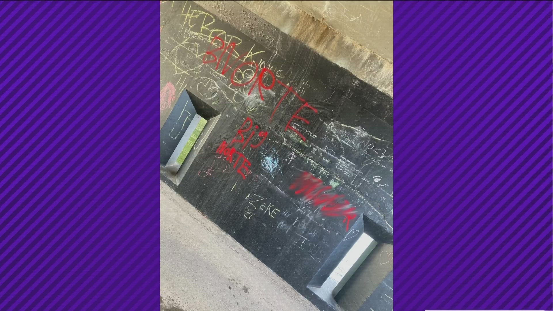 According to City of Kuna Parks and Rec, the graffiti was "racist, homophobic," and included "body parts."