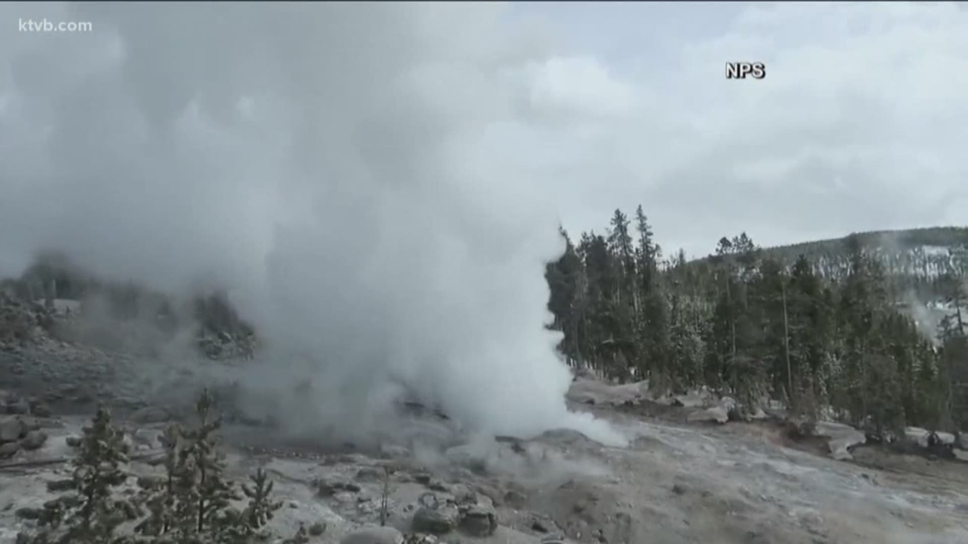 The National Park Service captured the eruption on video.