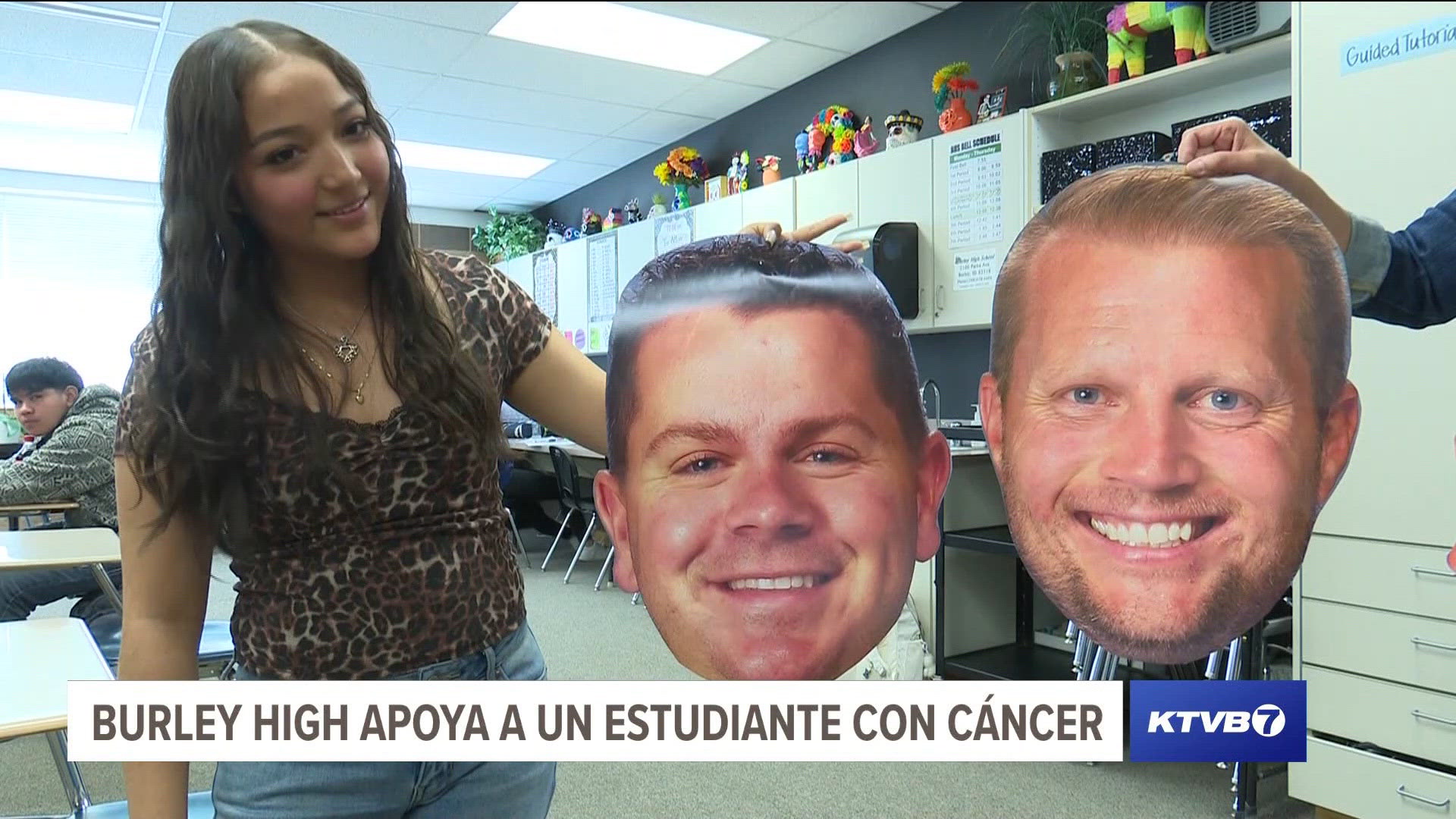 Dos miembros del personal se afeitarán la cabeza para apoyar a  Pamela Cardona, de 17 años y estudiante de tercer año de Burley High School, al ser diagnosticada. 