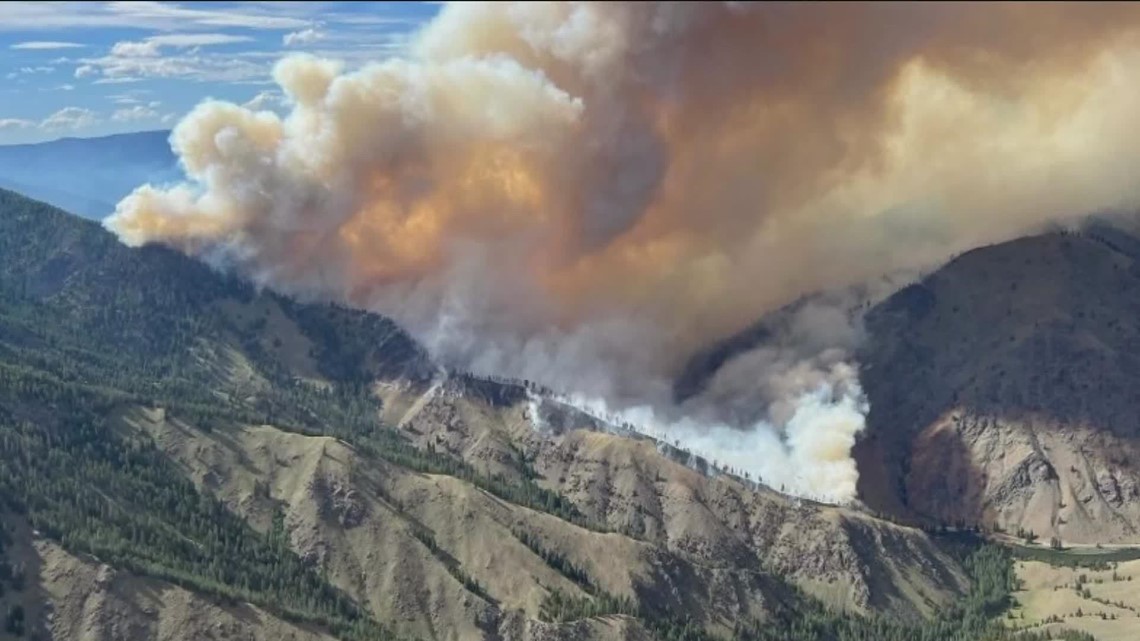 Idaho's largest wildfire: cooler temps help over weekend