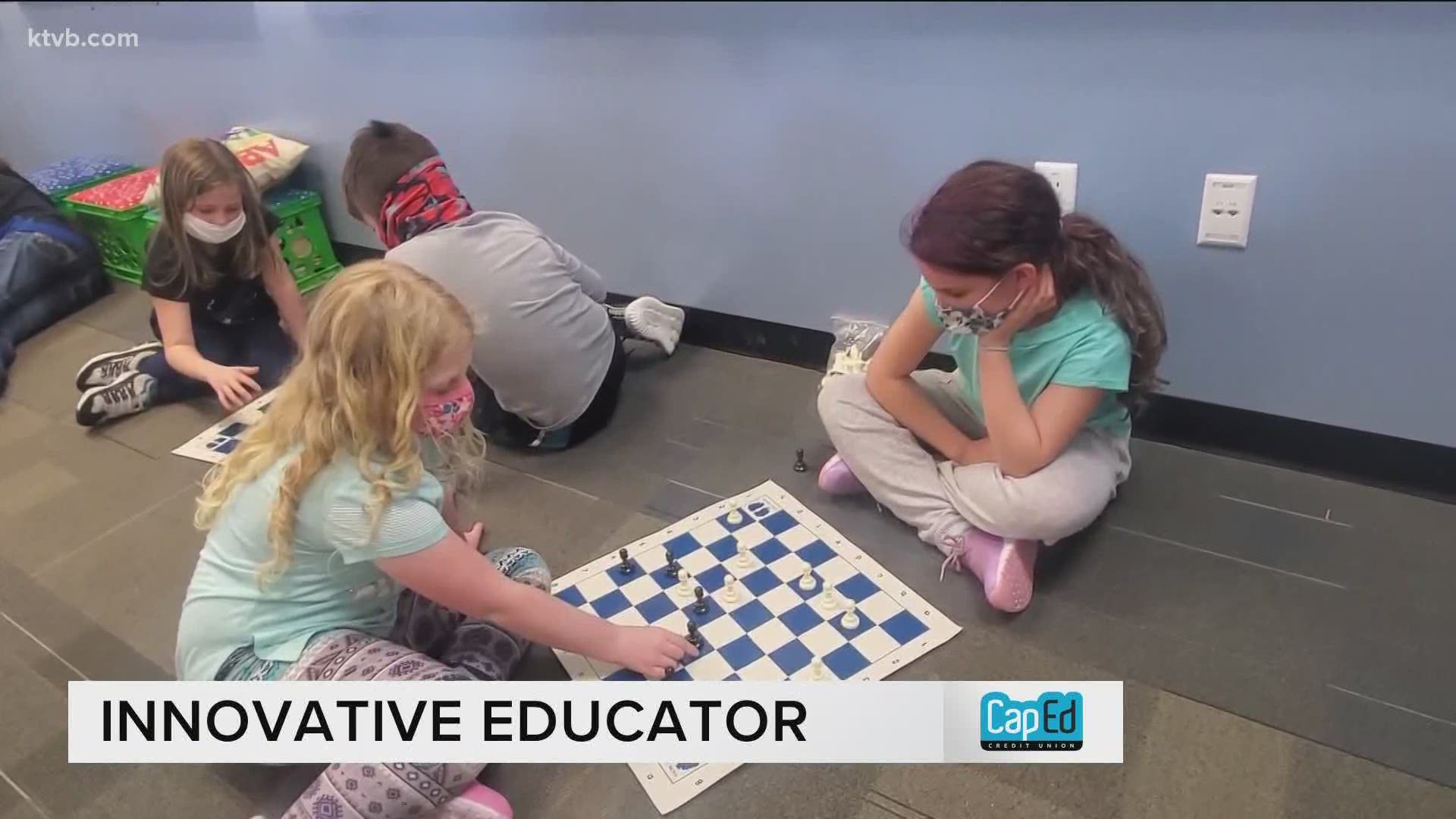 Felicity Steers says her third-graders are learning math, critical thinking, and sportsmanship alongside chess.