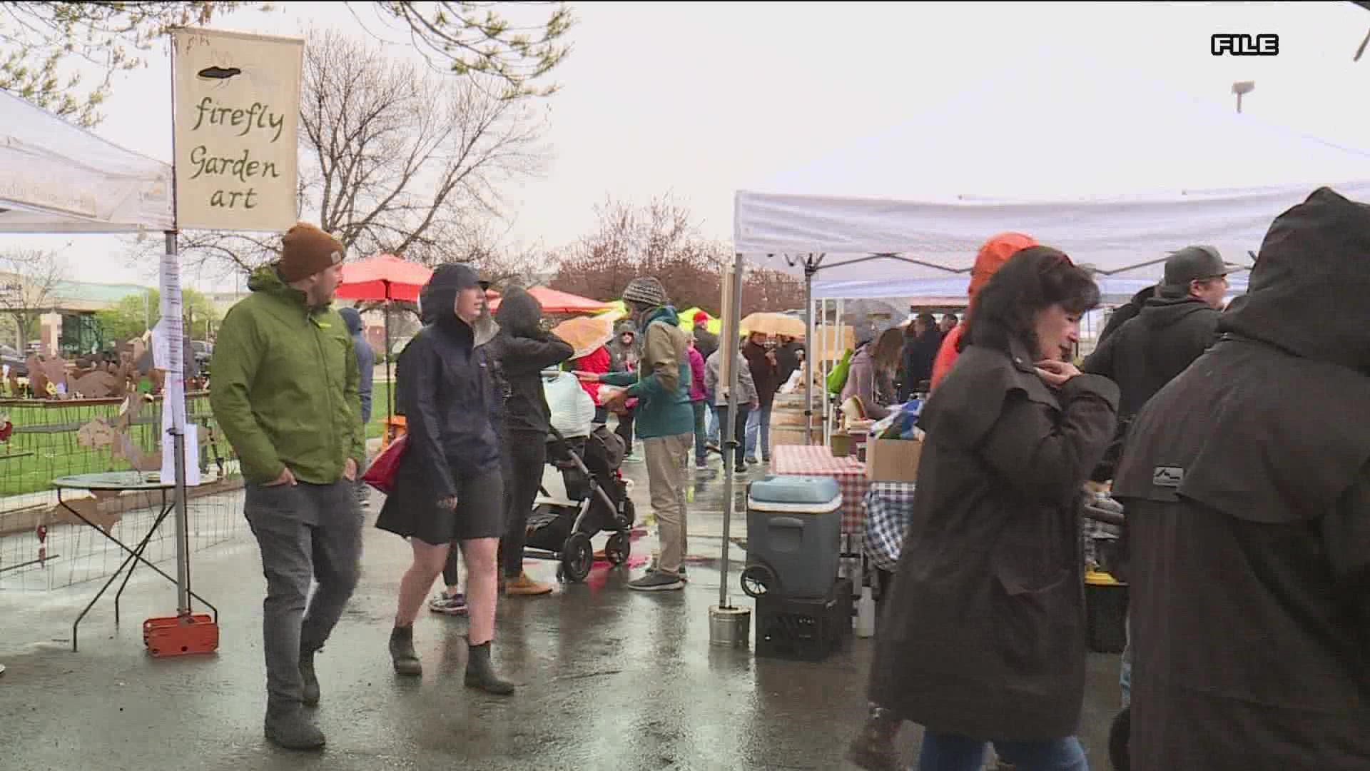 An estimated 2,000 people visit the Boise Farmers Market every weekend.