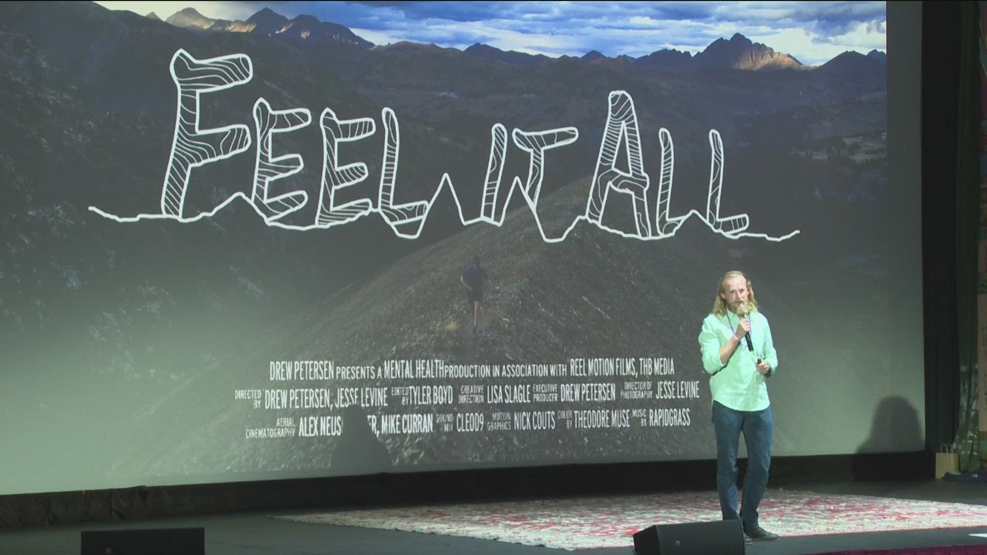 Drew Peterson, a professional skier from Colorado, came to Boise to share his mental health struggles and film that shares his journey. 