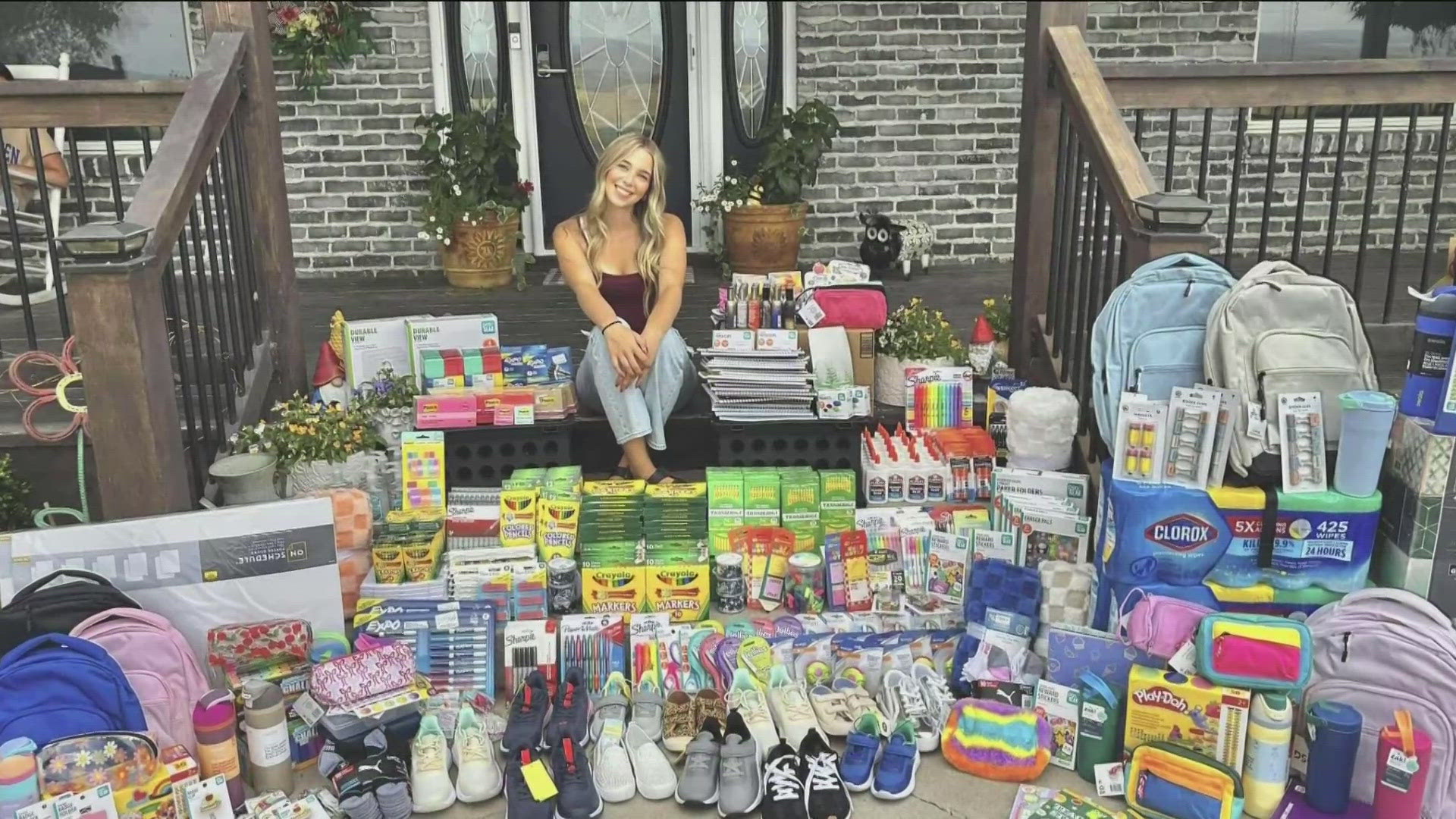 Gooding High School student Jayda Williams focused her senior project on making sure kids and teachers have the supplies they need for the new school year. 
