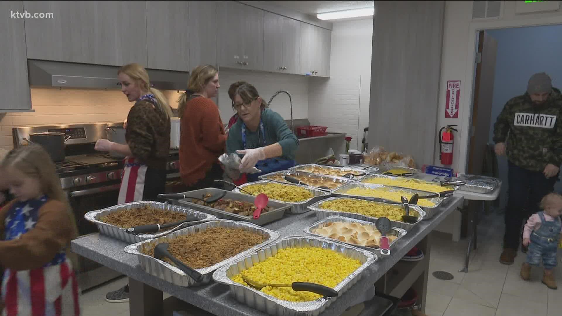 Fifth annual Caldwell Christmas eve dinner at Veteran's Memorial Hall