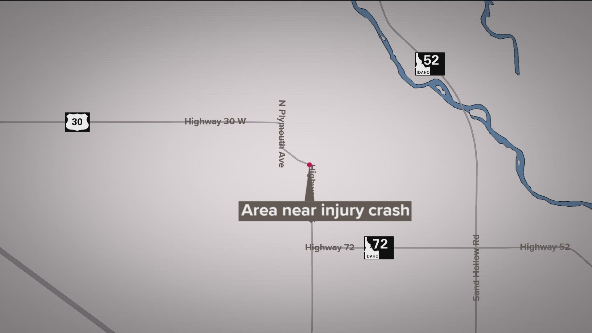 A man is in the hospital after a head on crash in Payette County.