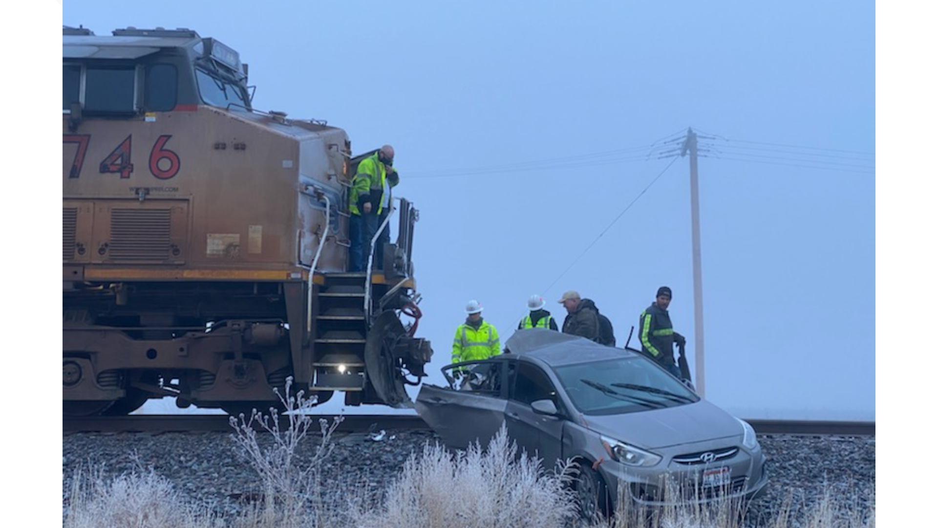 Car stuck on tracks hit by train in Weiser | ktvb.com