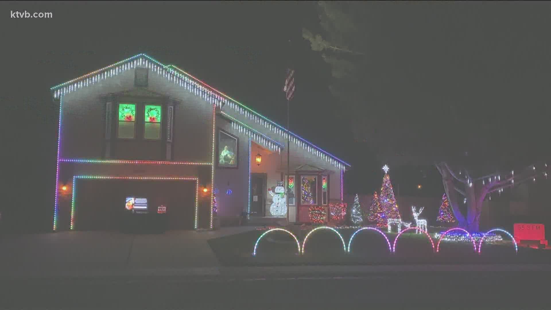The men behind these impressive light shows say they enjoy bringing some holiday cheer to people.