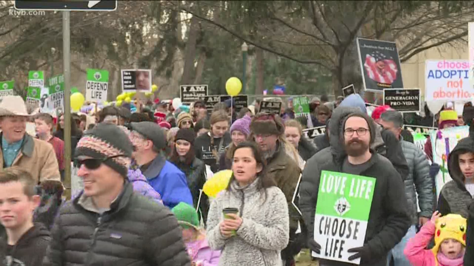 Boise's March for Life is put on by Right to LIfe Idaho.