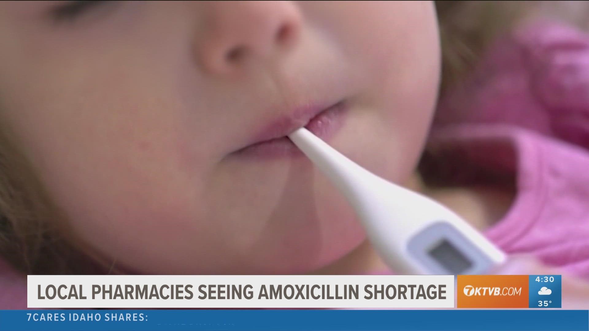The FDA says the shortage of Amoxicillin is due to increased demand and more sick kids.