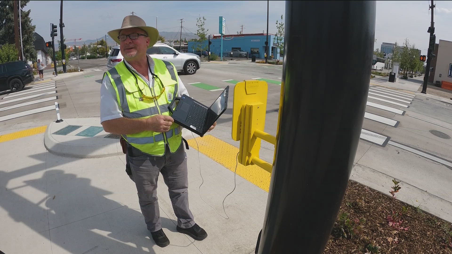 The voice-over guy who tells you to "wait" at all the Boise crosswalks or "cross State street now" is a local guy who actually works for ACHD as an electrician.