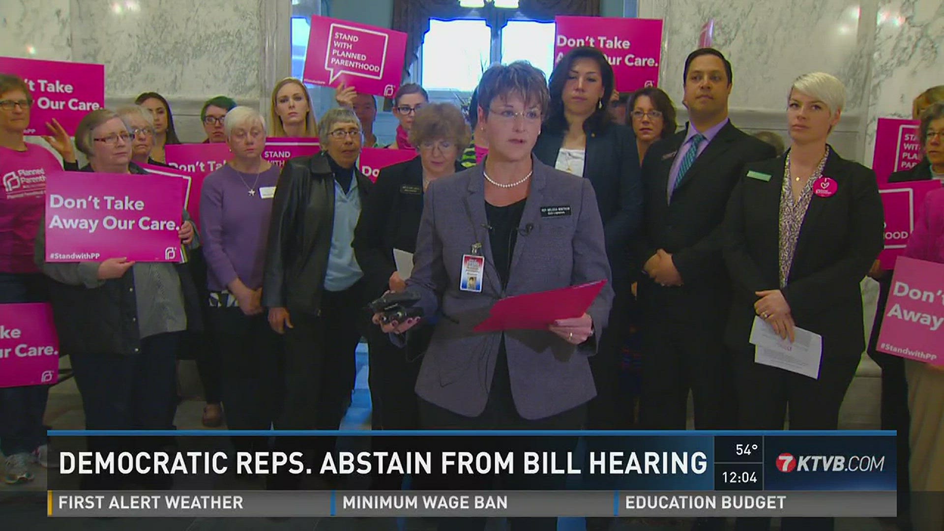 Democrat reps abstain from bill hearing