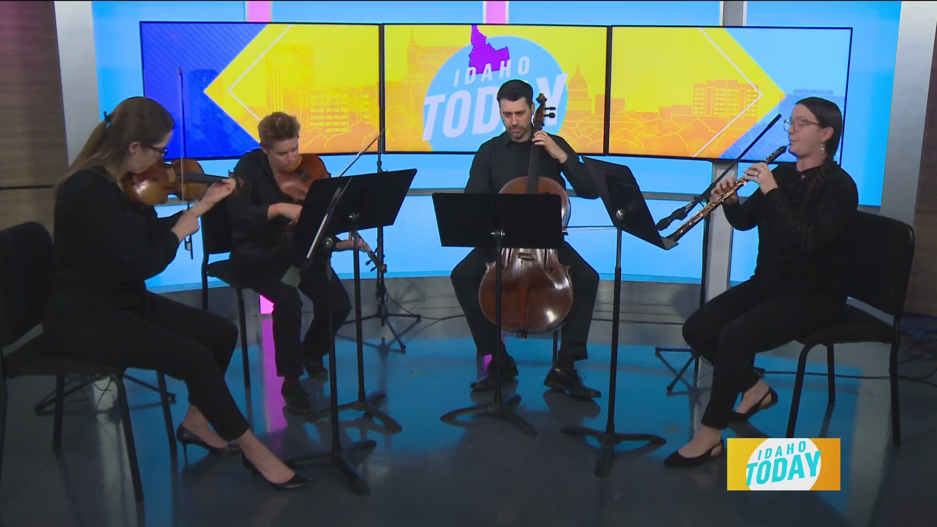 The Boise Baroque Orchestra performs in the Idaho Today studio!