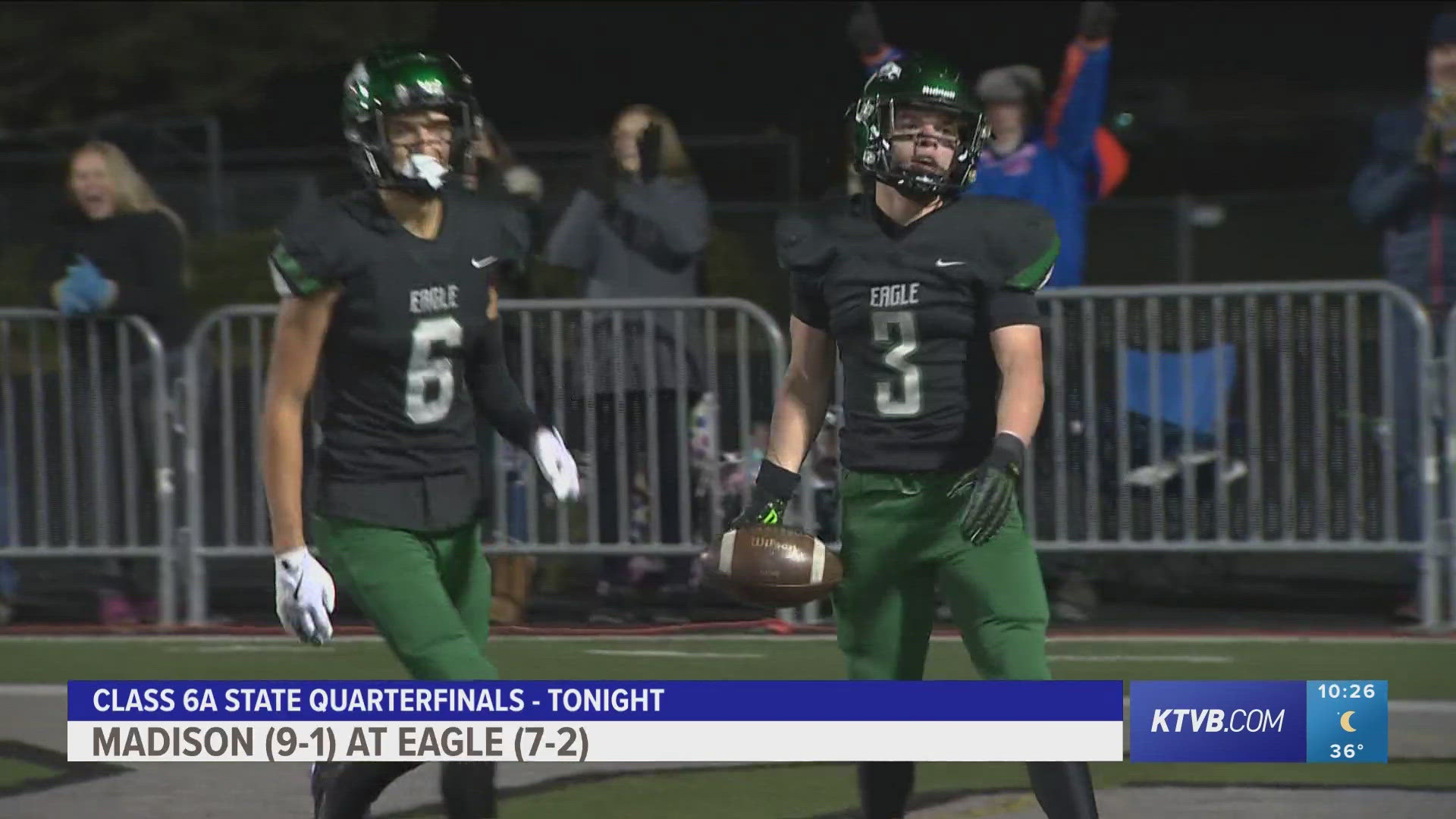 Eagle (8-2) erased a 13-0 deficit in Friday night's 22-16 victory over Madison (9-2) at home to punch its ticket to the 6A state semifinals. 